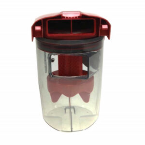 Rezervor colector praf rosu aspirator Rowenta, Tefal RS- - contine filtru rotund – Original