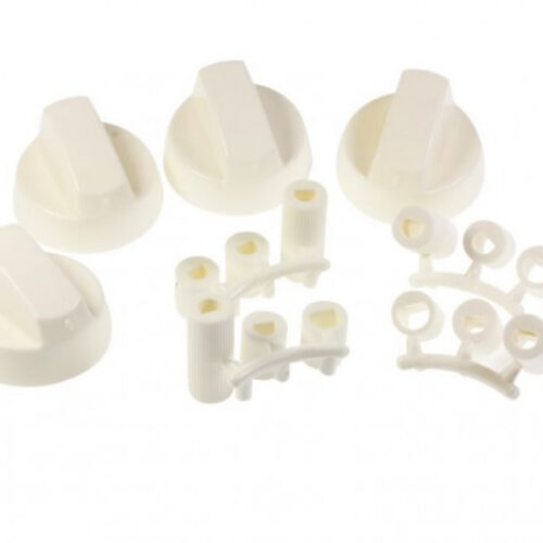 Set butoane aragaz, culoare alb – Compatibil